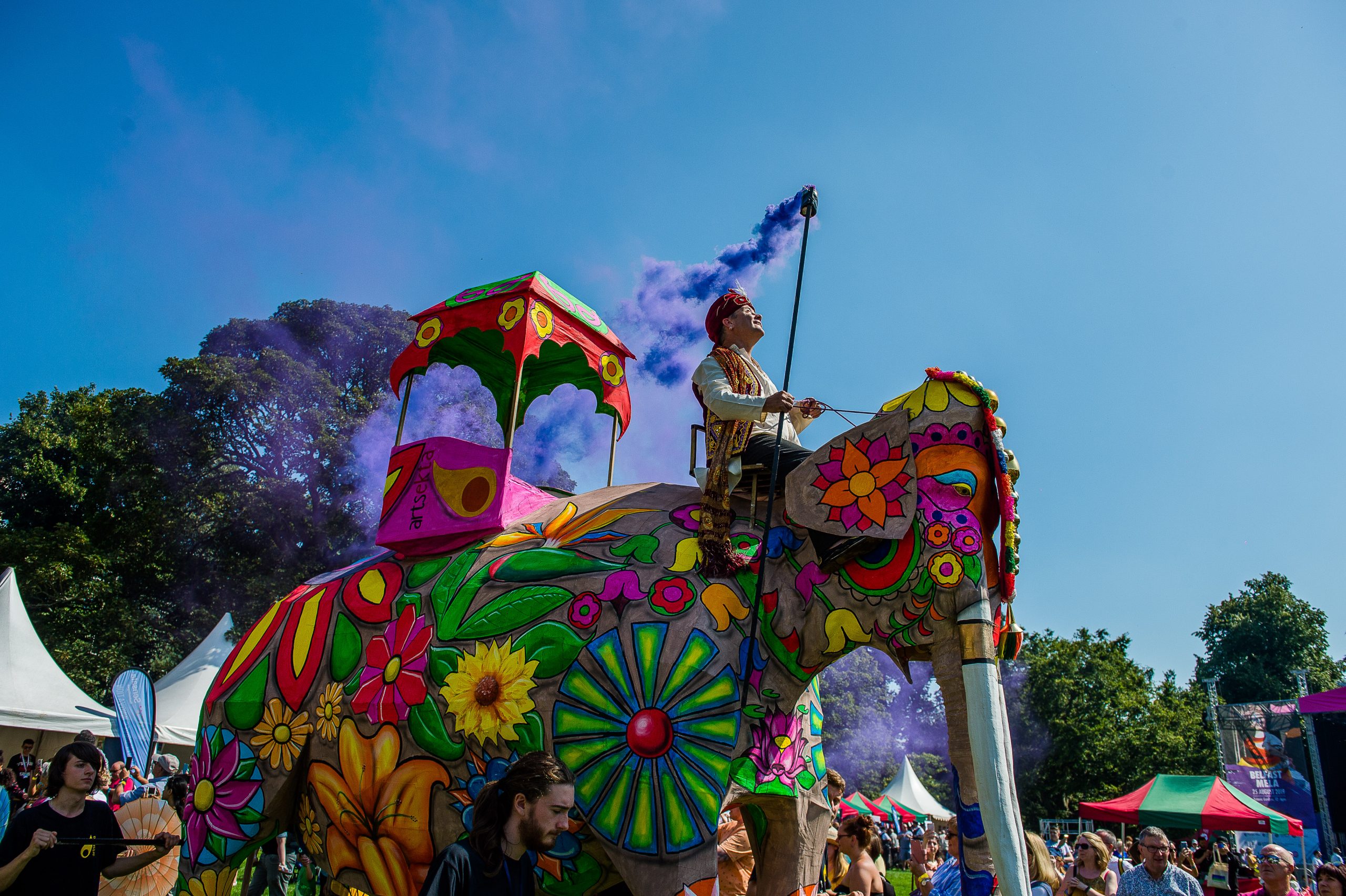 A photo from the Mela festival parade in 2019.